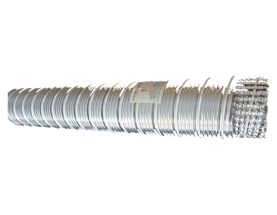 Full length uninsulated aluminum duct